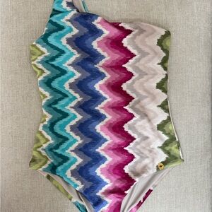 OndadeMar Multicolor Zigzag One Piece Swimsuit